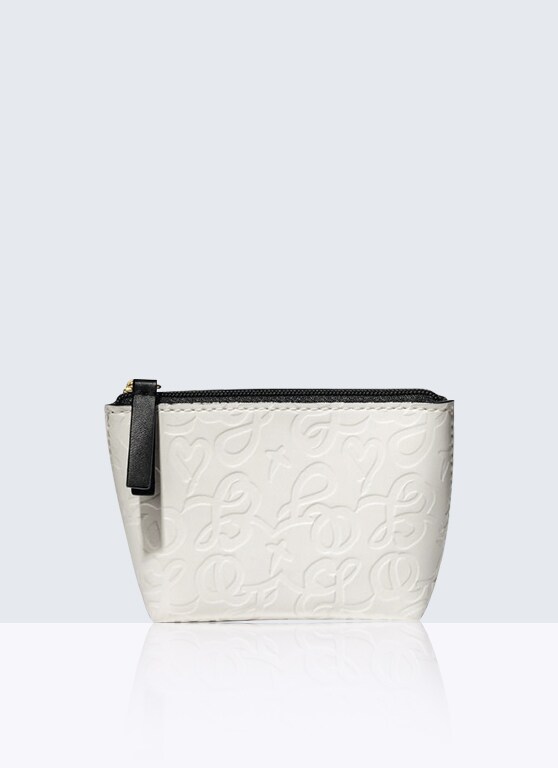 White Cosmetic Pouch