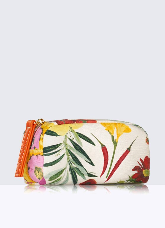Floral Peppers Print Companion Pouch