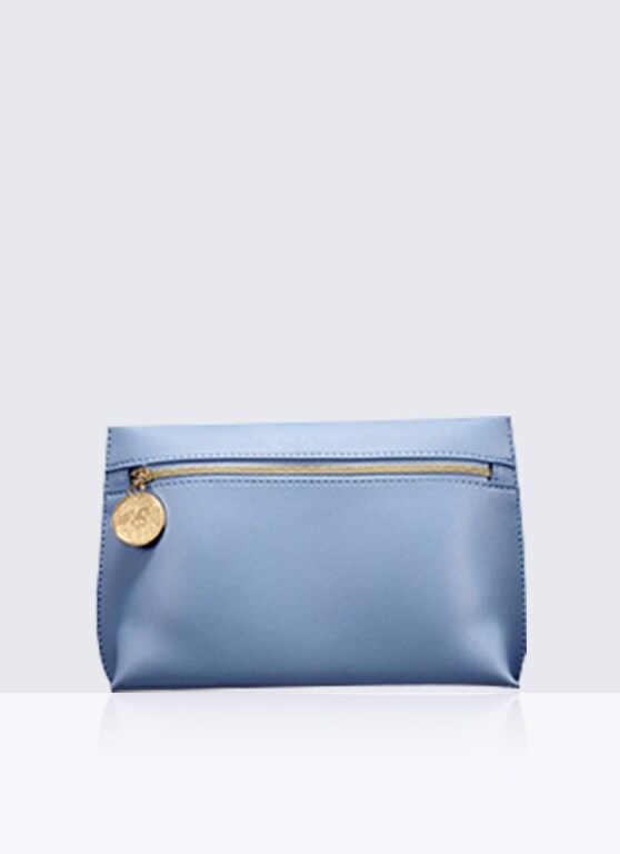 BABY BLUE COSMETIC BAG